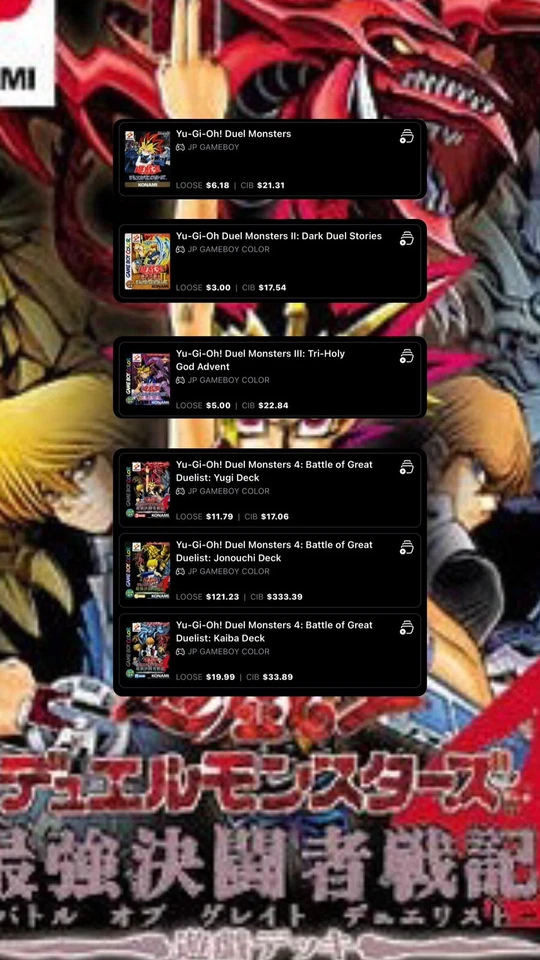 Nintendo Gameboy Color GB GBC Lot of 6 Yu-gi-oh! 1 2 3 4 Japan Region Free - Image 3 of 3