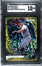 2020 Panini Prizm #27 Tony Gonsolin GOLD DONUT CIRCLES PRIZM SGC 10 RC (5/10)