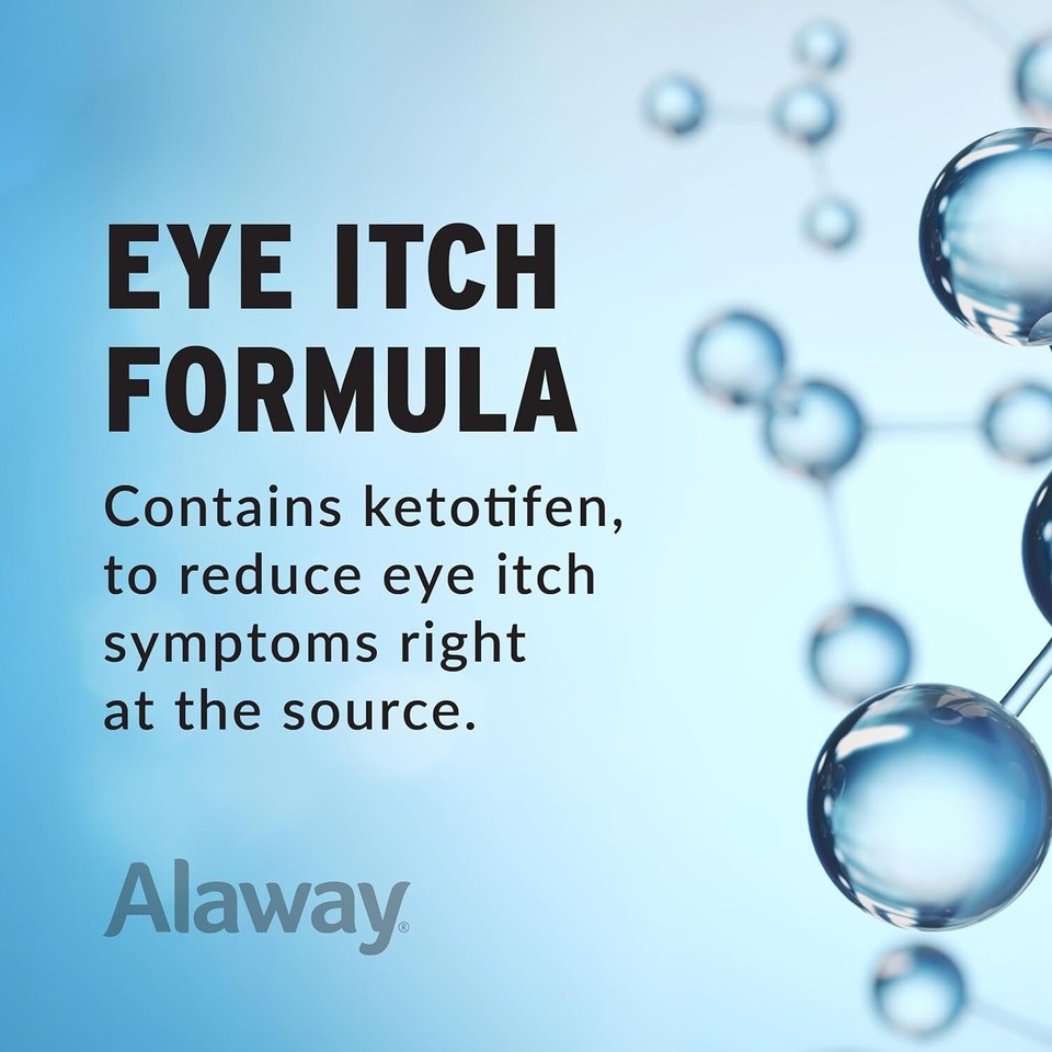Clinically Proven Allergy Relief Eye Drops Ketotifen Formula, 0.34 fl