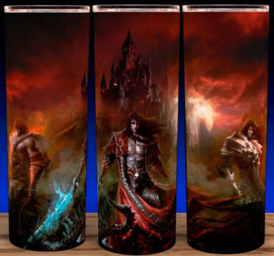 Castlevania Gabriel Belmont and Friends Dracula Gaming Cup Tumbler 20oz