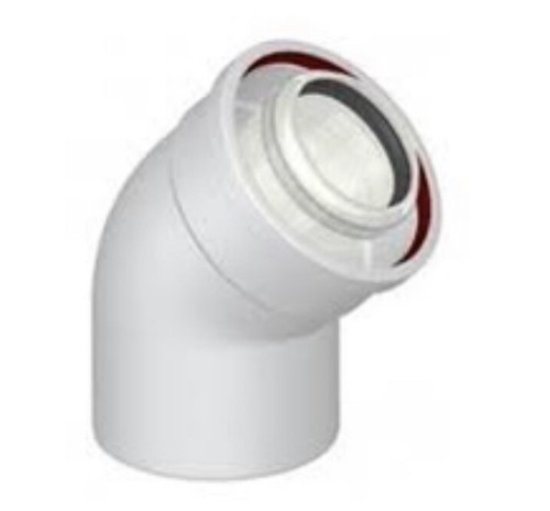 TUBO PROLUNGA CURVA COASSIALE CALDAIA CONDENSAZIONE 60-100 UNIVERSALE MT 1 E 0,5 - Foto 3 di 4