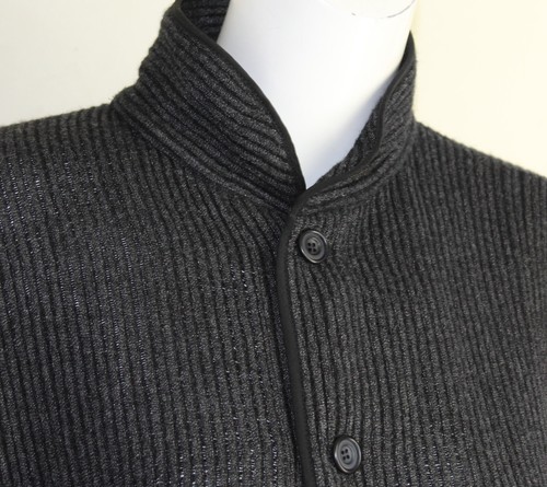 Eskandar Sz 1 IMPERIAL CRINKLE 32" Long Gorgeous Flowing Jacket Coat Blazer GRAY - 第 5/9 張圖片