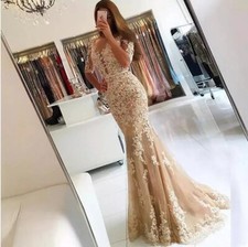 Elegant Lace Mermaid Wedding Dresses Backless Illusion Jewel Neck Bridal Gowns