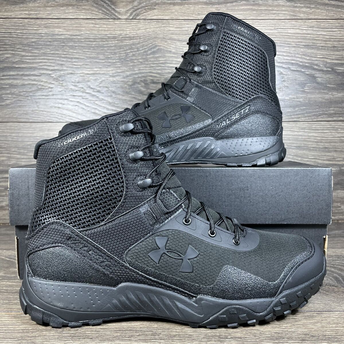 Under Armour Men's UA Valsetz RTS 1.5 Black Military Tactical Combat Boots  New