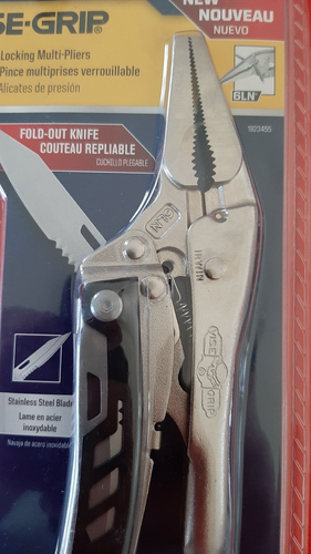 Vise Grip Needle Nose Locking Multi Tool Pliers Fold Out Knife Screwdriver 6LN - Picture 4 of 10