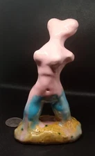 "EMMANUEL" -Very Nice Experimental Clay Original Sculpture. Hand made and glazed