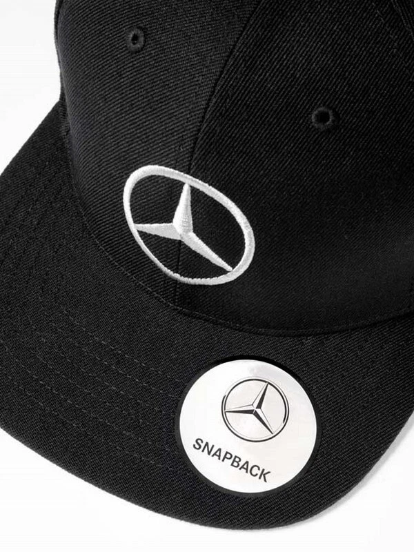Original Mercedes-Benz Flat Brim Baseball Cap Black B66953170 - Image 3 of 3