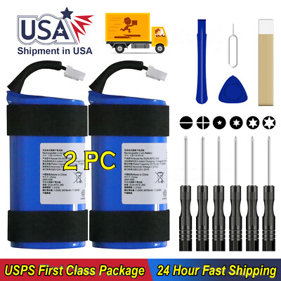 2 PC New Battery For JBL PartyBox On-The-Go , OnTheGo SUN-INTE-265 DWQ1568 +TOOL