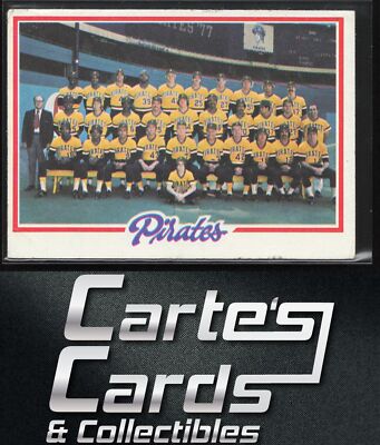 Rich Gossage Dave Parker Chuck Tanner 1978 Topps #606 Pittsburgh Pirates Team