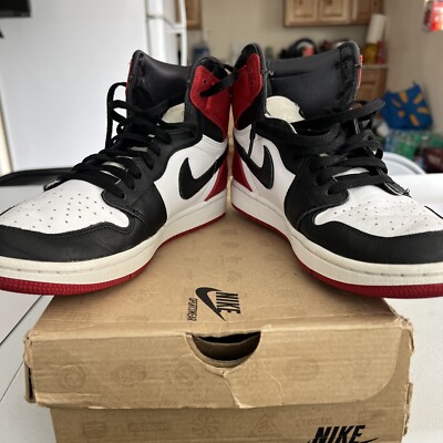 Size 10 - Air Jordan 1 Retro High Satin Black Toe W