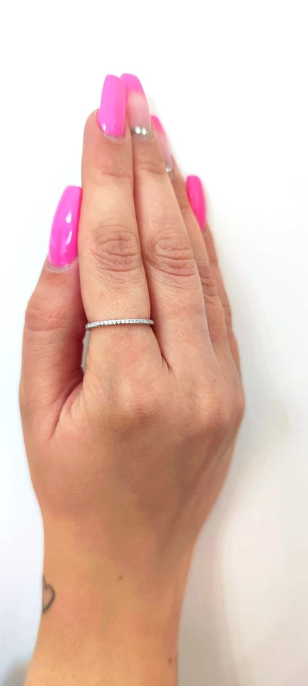 Anello Veretta Girodito Crystal in argento 925 rodiato - Rainbow Collection - Immagine 3 di 4