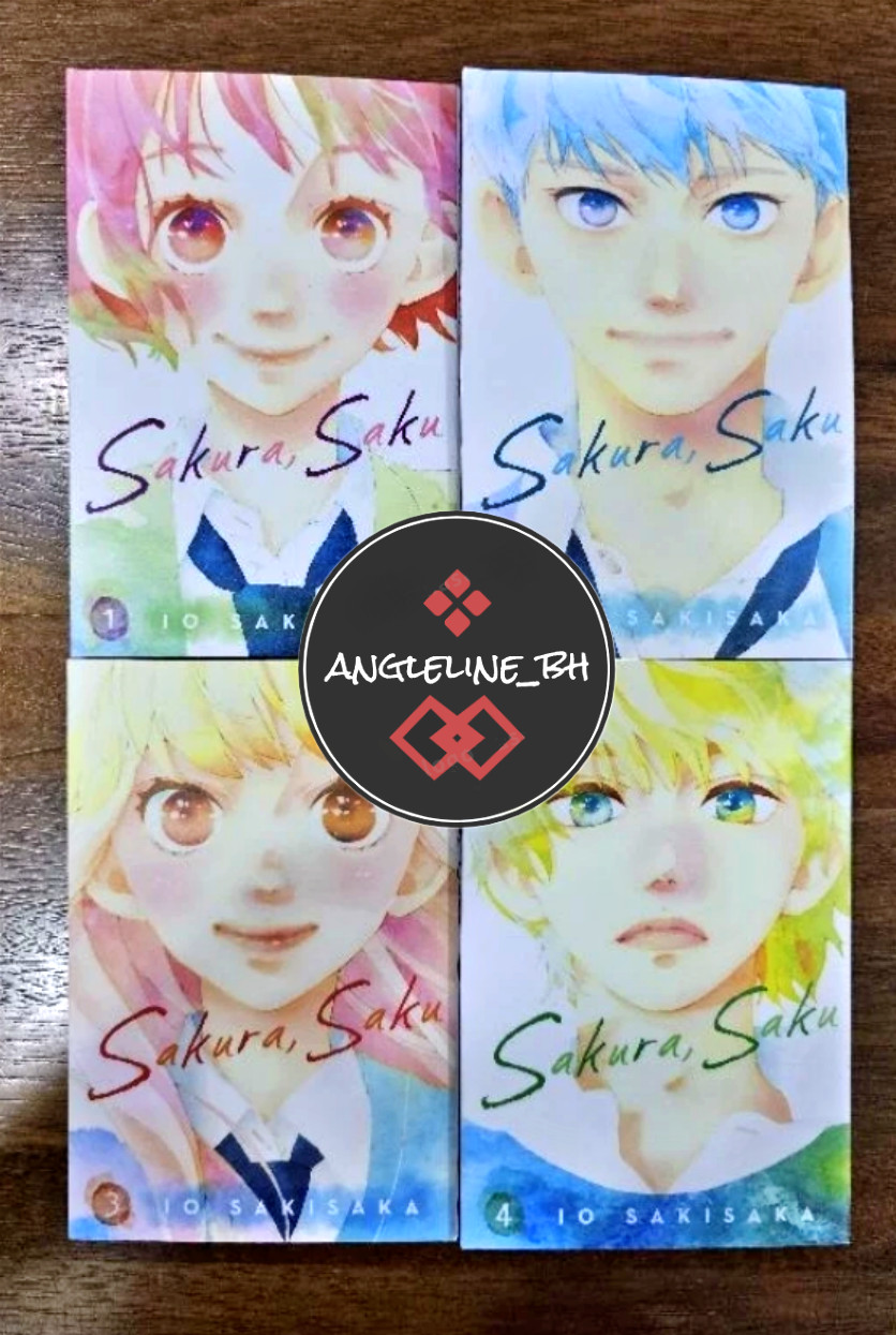 Sakura Saku Manga Vol 1-4 Versión en Inglés Juego Completo por Io Sakisaka DHL EXPRESS