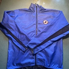 Castelli Windbreaker Read!! Men's Medium Road Bike Cycling Jacket Packable Light