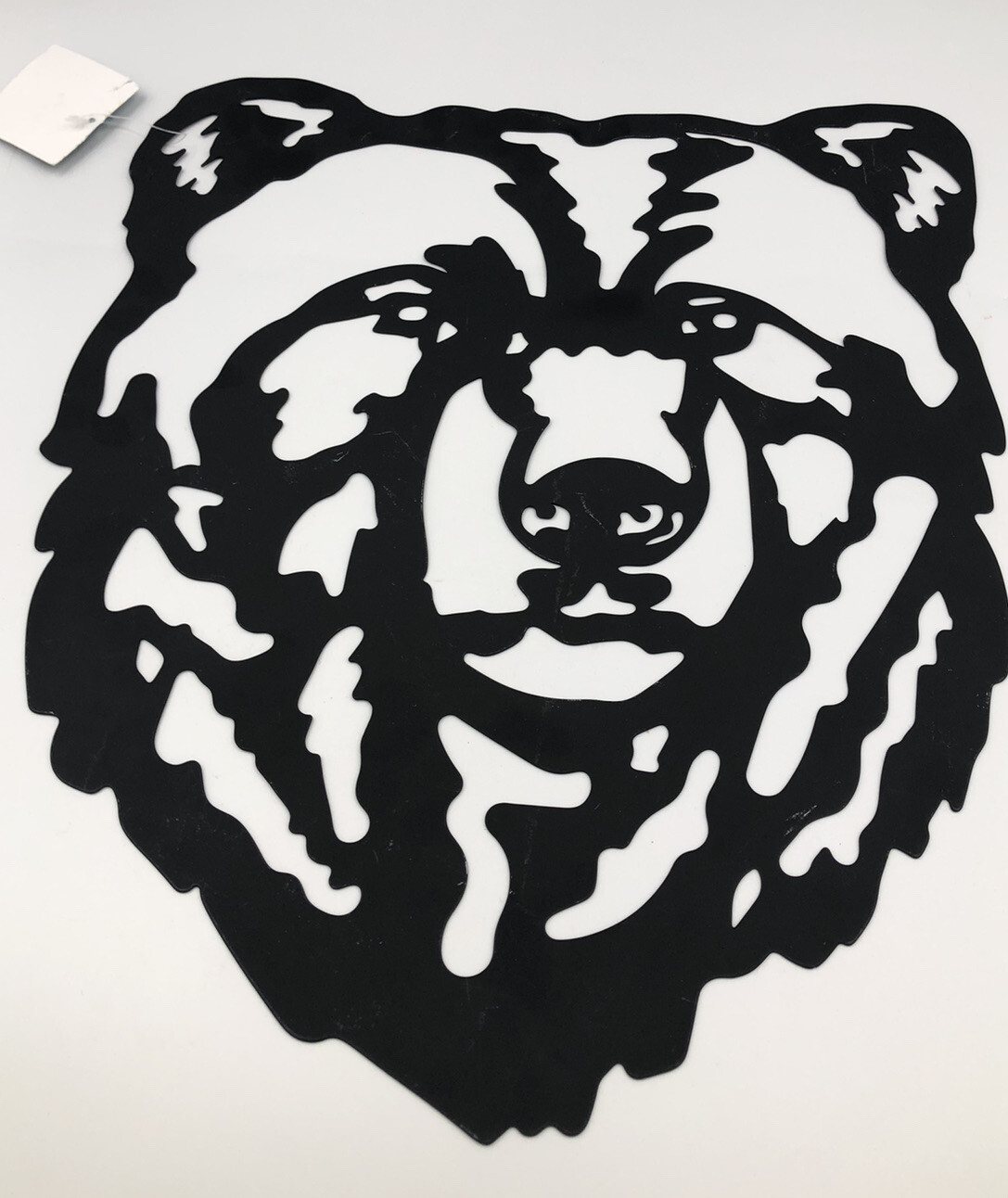 Hobby Lobby Black Metal Bear Face Wall Art Home Decor 13.75"x 16" 2021