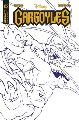 Gargoyles  #2 Incentive Amanda Conner Purple Line Art Cover Disney Dynamite!