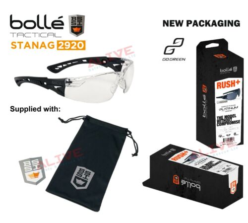 Bolle BSSI RUSH+ Gafas Tácticas Seguridad Airsoft Paintball Tiro Equipo Deportivo - Imagen 8 de 30