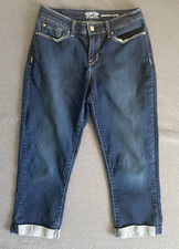 Signature Levi Strauss Jeans Women 8 W29 Fit 26x20 Modern Capri Cuffed Stretch