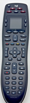 Logitech Harmony 665 Black Universal TV Remote (TESTED & Works)-USED-SHIPS FREE