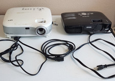 Lot of 2 LCD Projectors-PARTS ONLY UNTESTED- 1 Epson H310 A  1 NEC VT40