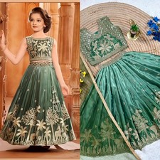 Readymade kids girls lehenga choli party wear eid indian girls designer dress