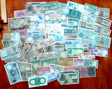 IRELAND/ITALY /SERBIA/ALBANIA /GRECE/BULGARIA / HUGE LOT WORLD NOTES VG-F-VF-XF