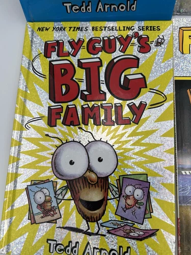 Set of 7 Fly Guy Hardcover Children's Books By Tedd Arnold Great Condition - Picture 3 of 8