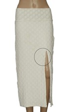 Free People Floral Embroidered High Waist Ivory Endless Summer Midi Skirt New S