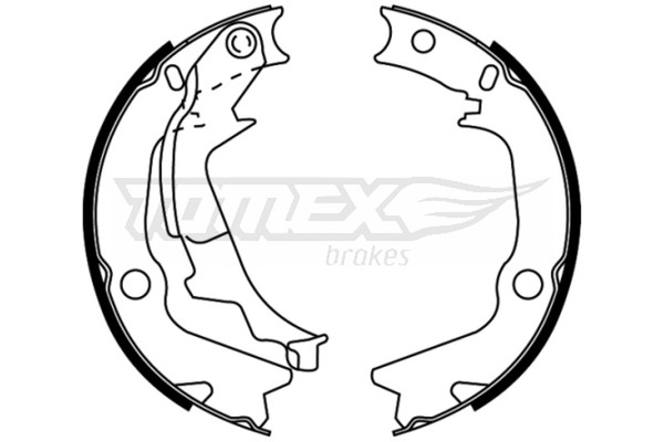 Bremsbackensatz Tomex Brakes TX 22-53 FüR Hyundai I20 1 PB PBT Getz TB Sonata 4-image