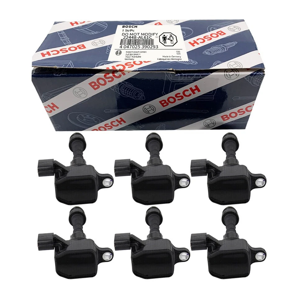 Bobinas de encendido OEM 6 PIEZAS 22448-AL61C para Infiniti FX35 G35 M35/ 2003-06 350Z Foto 3 de 4