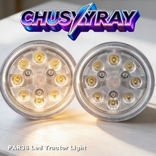 2x 4.5" 20W Round LED Conversion Headlight Bulb Hi/Low Sealed Beam Head Lamps