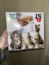 2026 2 Pack Calendars Kittens-Wall 12" X 22"  Cats-Mini 6" X 12" 12 Month NEW