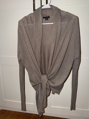  AMISU Gold Glitter long sleeve cardigan