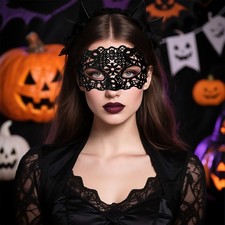Lace Eye Mask Masquerade Womens Halloween Costume Party Carnival Eye Accessory