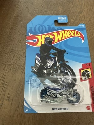 Hot Wheels TREASURE HUNT TH HW Daredevils 5/5 Tred Shredder 136/250 Blue