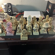 LOT OF 22 RUSS BERRIE & Co. FIGURINES  1970s Whimsical Figures Vintage Gag Gifts