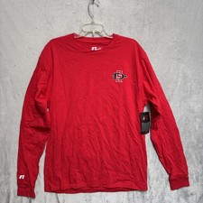 San Diego State Aztecs Shirt Mens Large Red NCAA Long Sleeve Russell Athletic