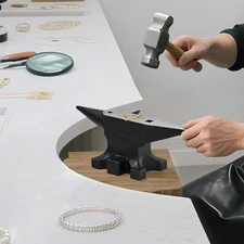 Multi-Angle Anvil, 30lb Cast Steel Anvil, 55HRC, Blacksmith's Forging Equipment