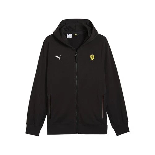 PUMA Scuderia Ferrari Race Full Zip Long Sleeve Jacket Mens Black Casual Athleti - product listing photo