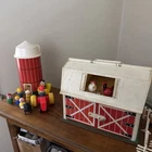 Vintage Fisher Price Little People Farm with Silo and Accessories