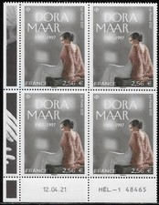 Timbre France 5491** Coin Daté Dora Maar 2021