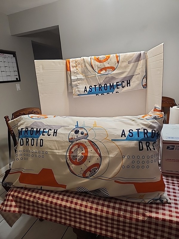 Handmade  Disney  Star Wars  Droid BB8 Pillow Cases 20x36(2) *Pillow  Not Incl*