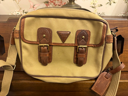 RARE Vintage GUESS Crossbody - leather/canvas