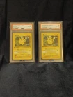 TWO 1999 POKEMON JUNGLE 1ST EDITION PIKACHU PSA 8 RED CHEEKS  #60/64