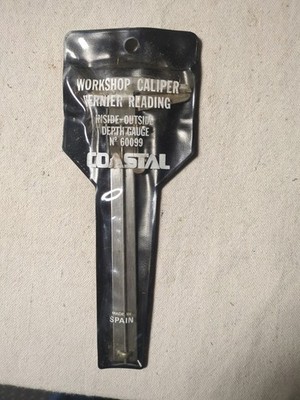 Coastal Workshop Caliper 60099 Vernier Reading Inside Outside Depth Gauge. Spain