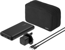 Image of Belkin 4-in-1, 20000 mAh PowerBank/25W USB-C Charging Block, 60W USB-CCable