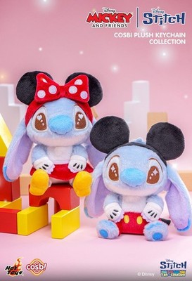 新品スティッチ シークレットミッキー&フレンズコスビコレクションHot toys Hot Toys Mickey & Friends Stitch Cosbi Plush Keychain Collection
