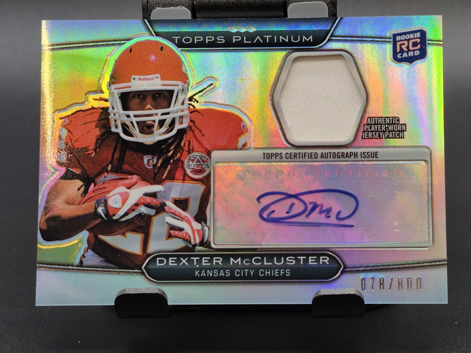Dexter McCluster Topps Platinum #87 Autograph Refractor