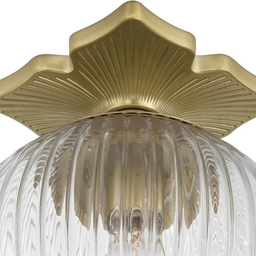 Crystorama ORY-1003-AG-CL Orly Semi-Flush Mount Aged Brass - Picture 5 of 7