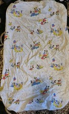 Vintage Disney Baby Crib Sheet Mickey, Minnie Pluto 90s Print ...