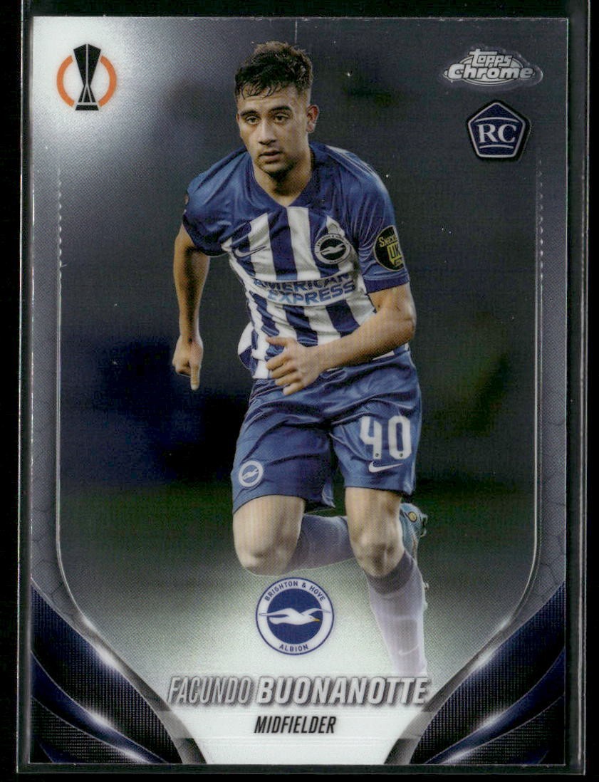 Facundo Buonanotte 2023-24 Topps Chrome UEFA Club Competitions #136 RC